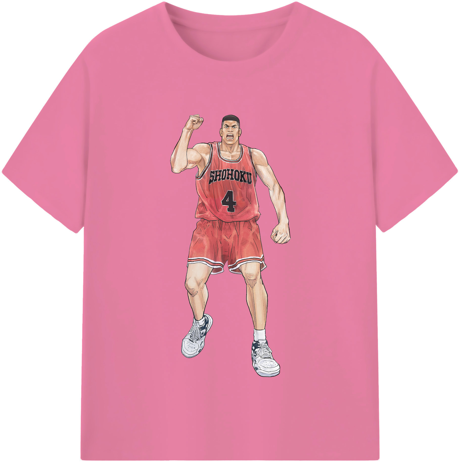 SLAM DUNK／スラムダンク 綿100％半袖Tシャツ（フロントプリント）